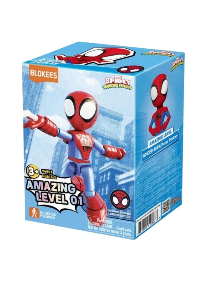 BLOKEES Spider-Man Amazing Friends Building Kit | Peter Parker Collectible Action Figure Block Toy | STEM Construction Set for Kids 3+ | Licensed Marvel Model for Creative Play & Display - Image 2